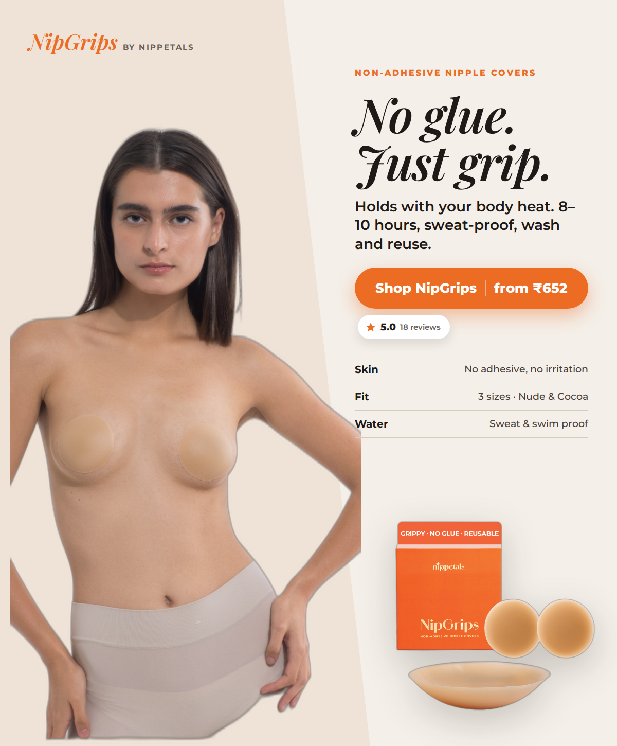 NipGrips No-glue Nipple Covers