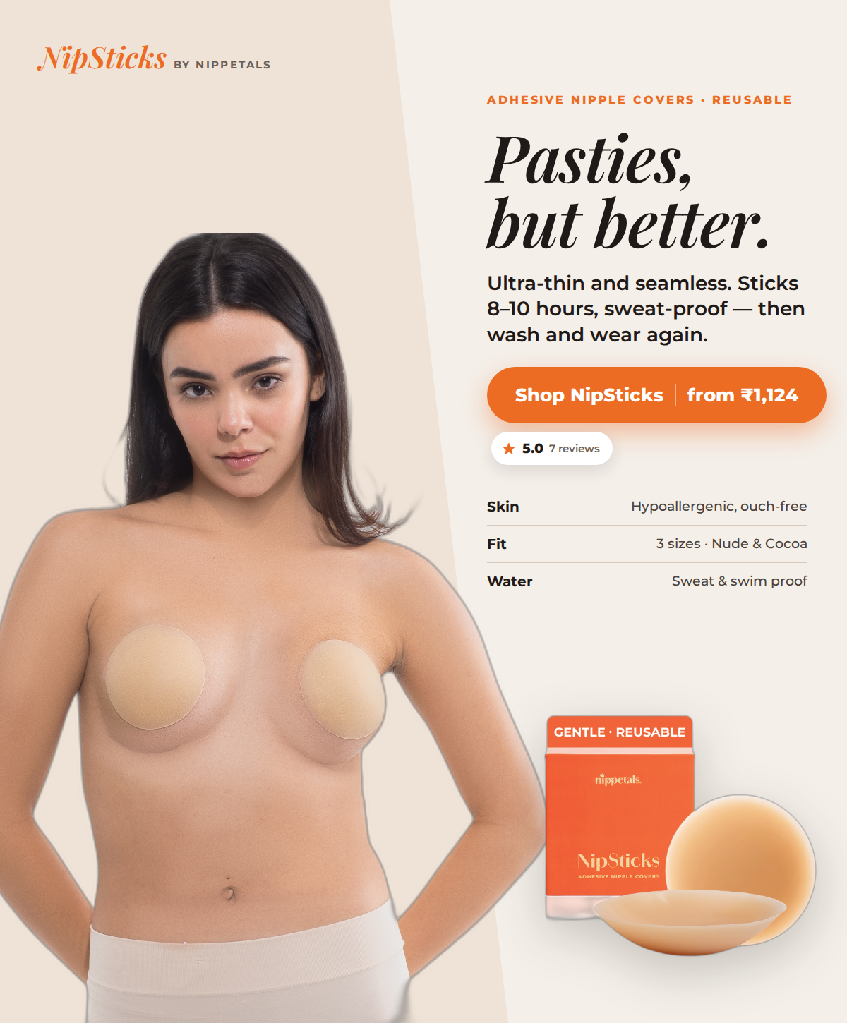 NipSticks Adhesive Nipple Covers