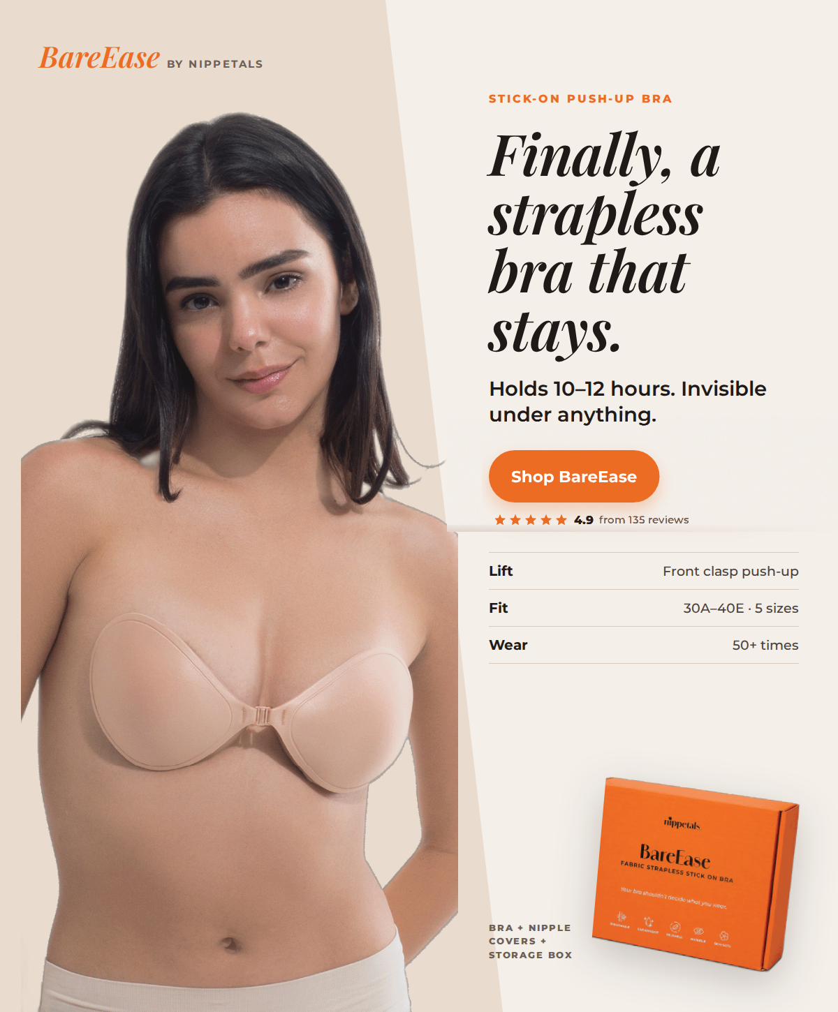 Stick On Bra - BareEase