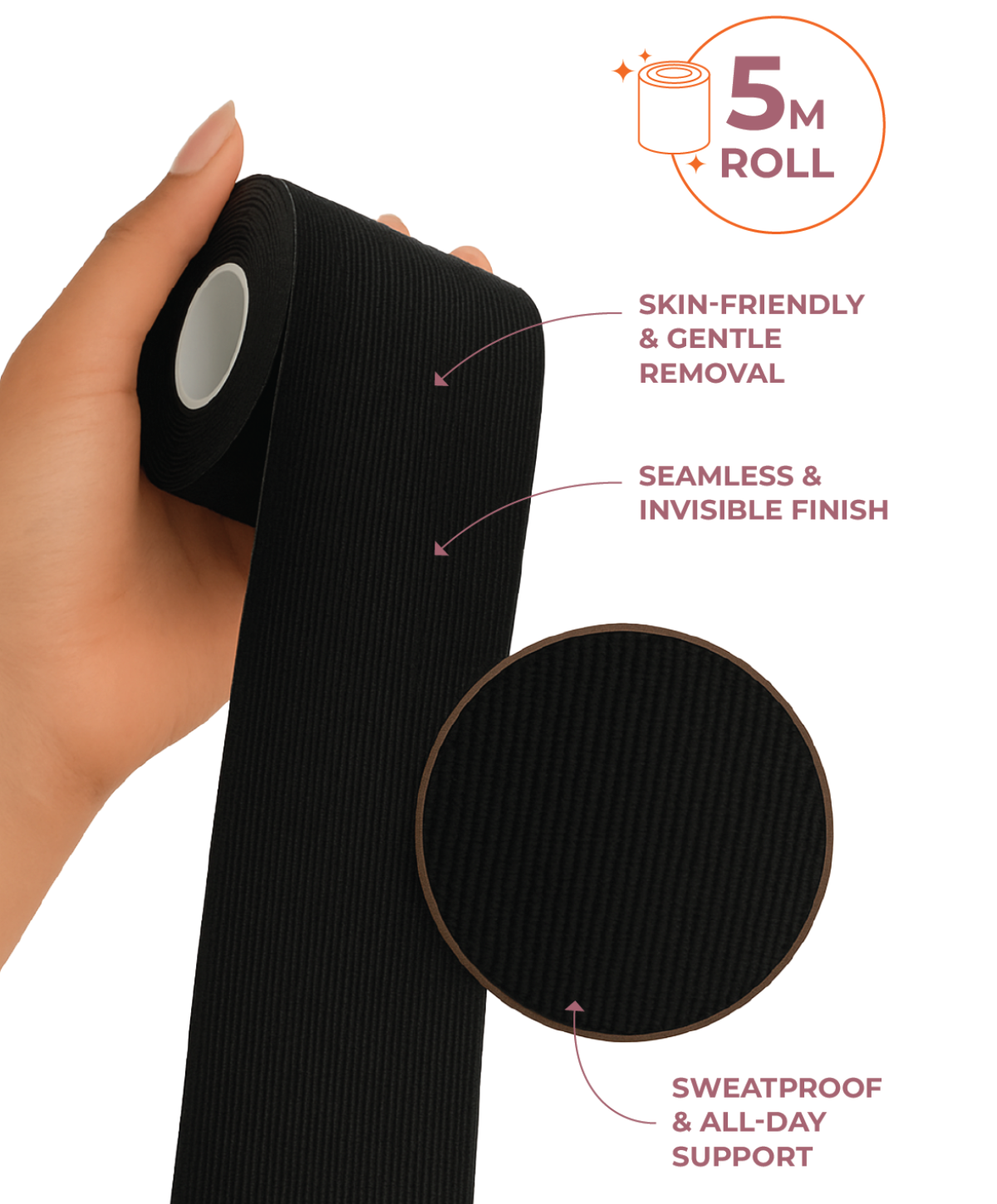 GlamTape Lift-up Tape Black